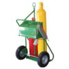Saf-t-cart cylinder cart with lockable cabinet