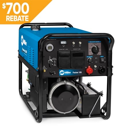 Fusion 185 907781 REBATE Miller Fusion 185 Build with Blue Rebate