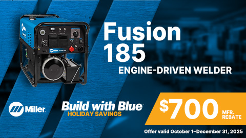 Miller Fusion 185 Build with Blue Rebate 