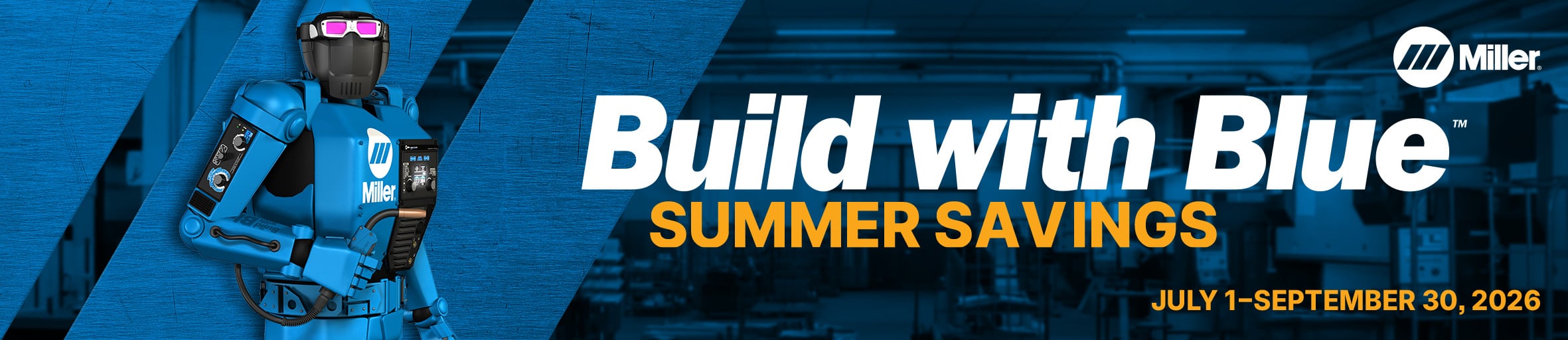 Miller Build with Blue Summer Savings rebate 2026