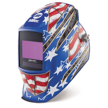 Miller Digital Elite Welding Helmet Stars & Stripes Left Side view