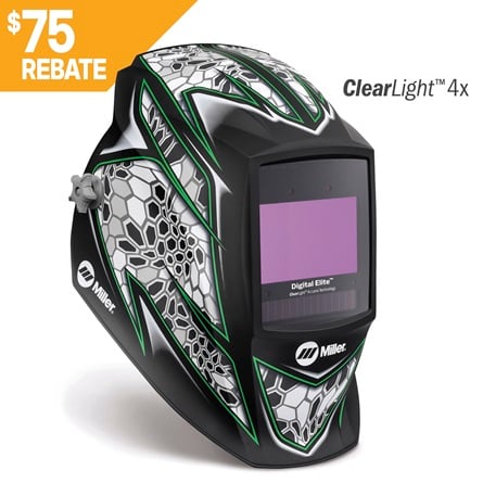 Miller Digital Elite Welding Helmet Raptor Rebate