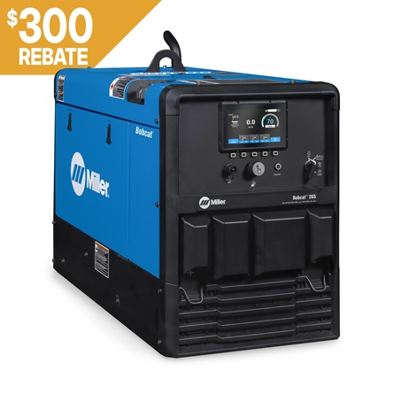 Miller Bobcat 265 907826003 front view – Kohler engine with electric fuel pump and remote start/stop