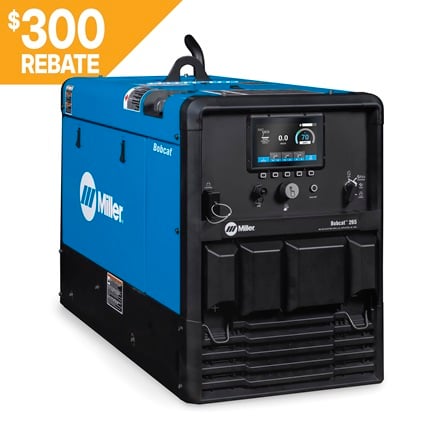 Miller Bobcat 265 Engine-Driven Welder/ ArcReach w/ Battery Charge/Crank Assist